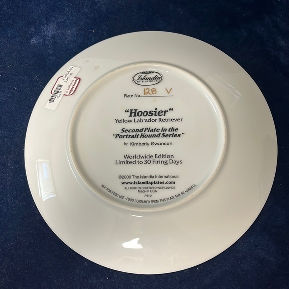 VTG Hoosier Portrait Hound Plate - Picture 3 of 3